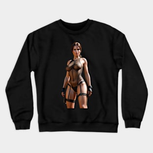 Lara Croft - Tomb Raider in fishnet Crewneck Sweatshirt